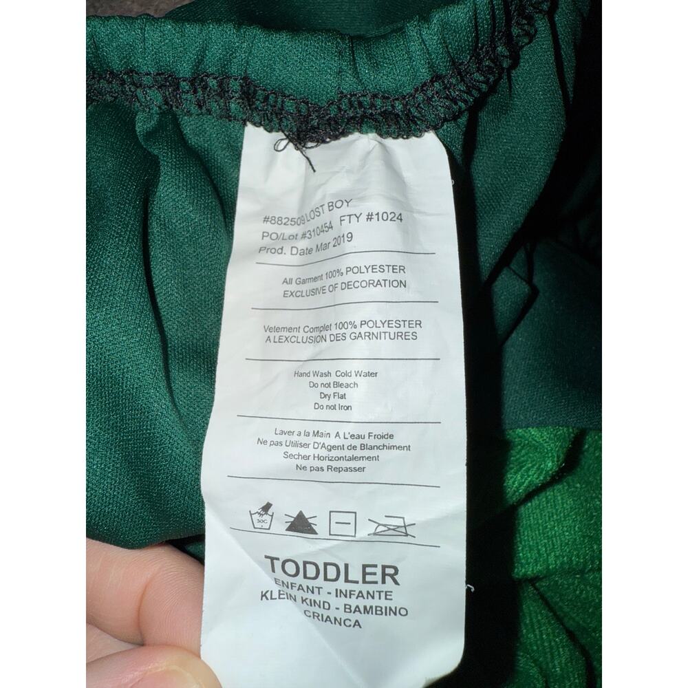 Rubies Lost Boy Costume Disney Peter Pan outfit dress up toddler 2-3 years old - Picture 3 of 3